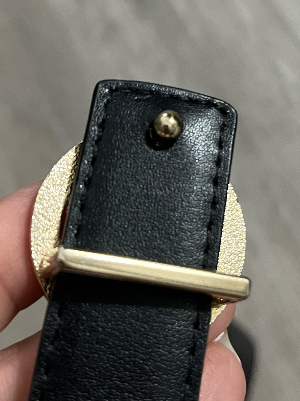 Carolina Herrera Black Leather Belt - Picture 2 of 5